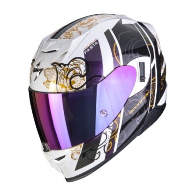 Exo-520 air casco integral scorpion Fasta blanco cameleon