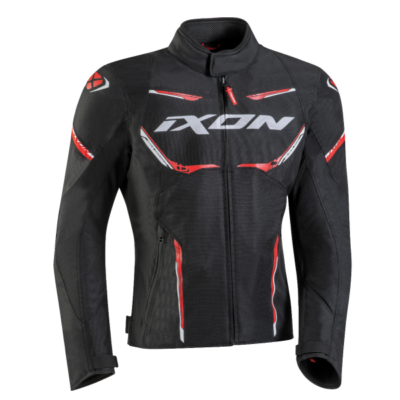 Chaqueta  STRIKER perforado verano negro/rojo/blanco ixon