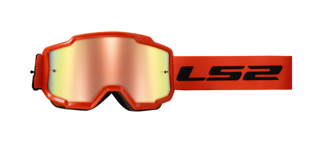 Gafas Charger ls2 IRIDIUM VISOR naranja motocross