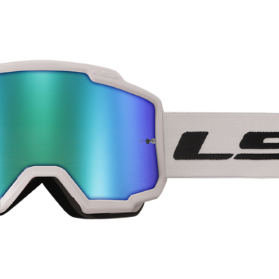 Gafas Charger ls2 IRIDIUM VISOR blanco motocross