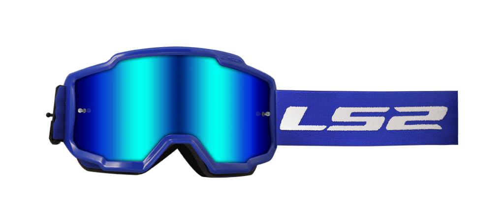 Gafas Charger ls2 IRIDIUM VISOR azul motocross