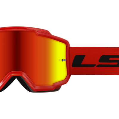 Gafas Charger ls2 IRIDIUM VISOR rojo motocross