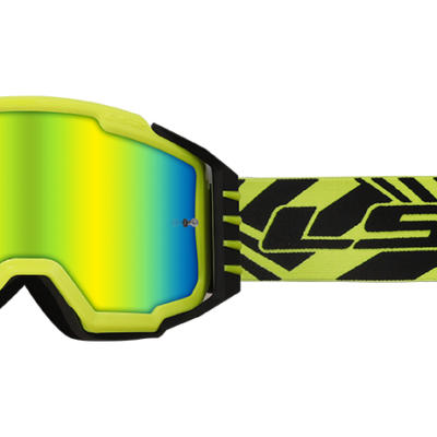 Gafas Charger pro ls2 h-v amarillo IRIDIUM VISOR motocross