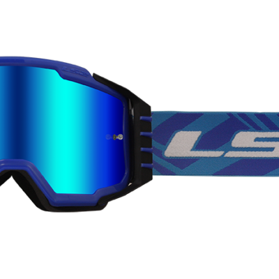 Gafas Charger pro ls2 azul IRIDIUM VISOR motocross