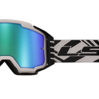 Gafas Charger pro ls2 blanco IRIDIUM VISOR motocross