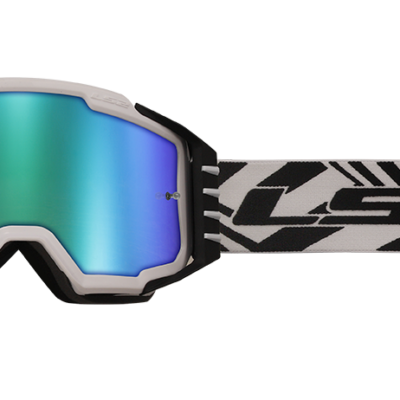 Gafas Charger pro ls2 blanco IRIDIUM VISOR motocross